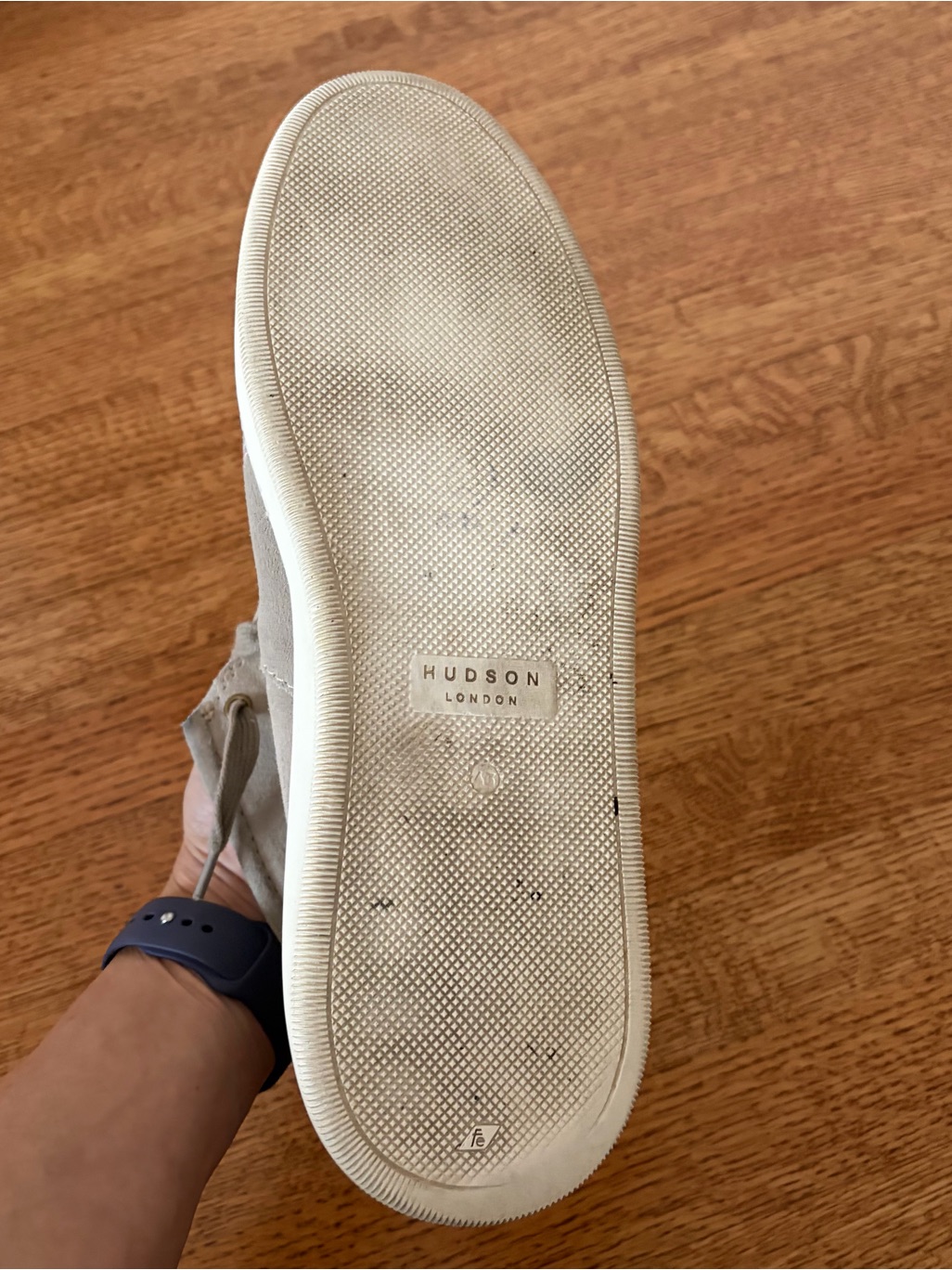 Hudson London “Nagano” Grey Suede Mid-Top Men’s Size 10 Chukka Sneakers Eu43 — image 7 of 8